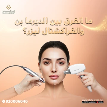 الفرق بين الديرما بن والفراكشنال ليزر